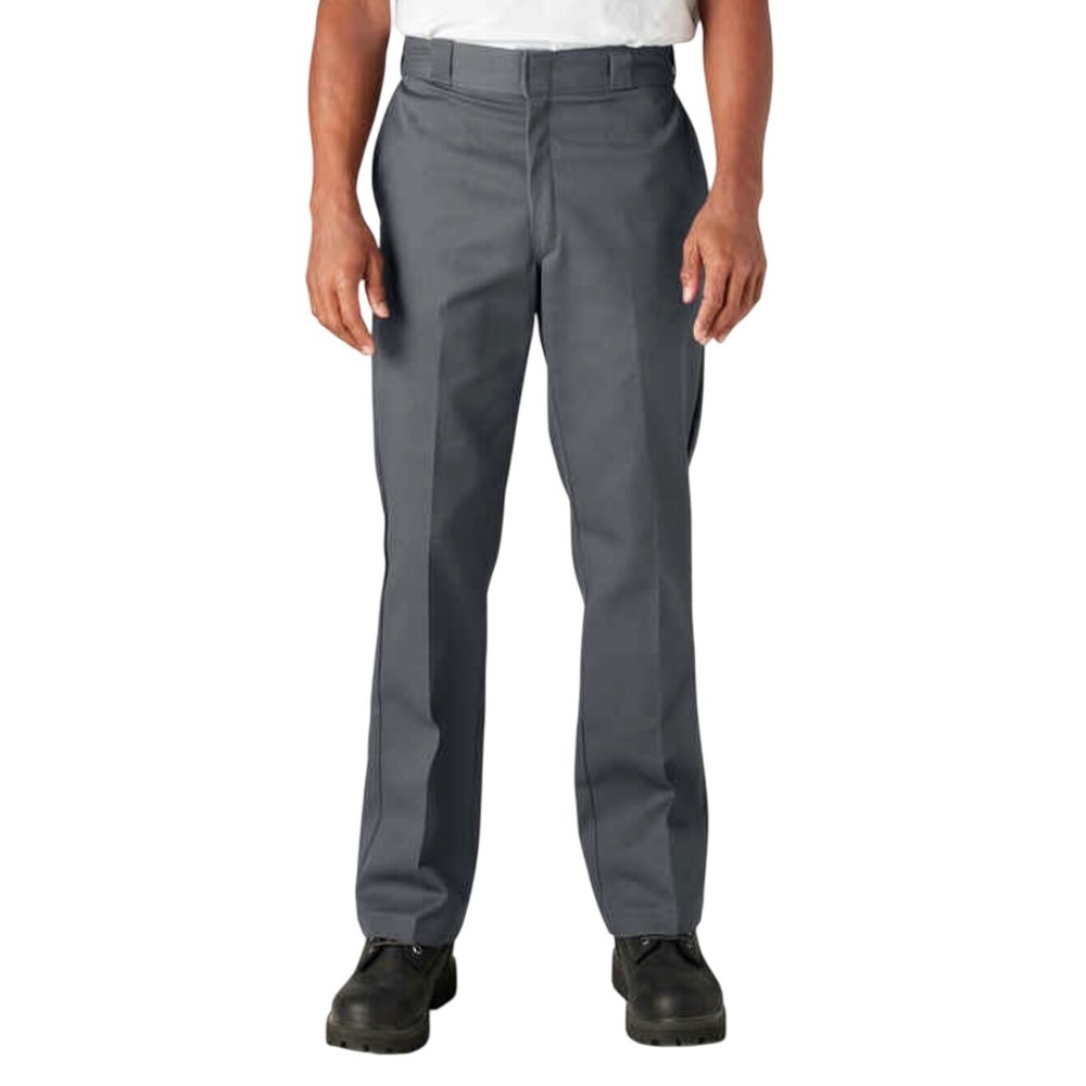 Dickies Men's Straight Fit Work Pants in Gray